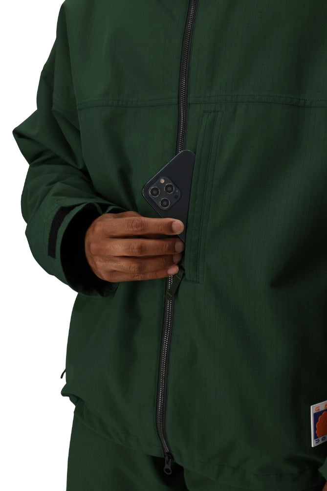 686 ロクハチロク MENS DOJO SHELL JACKET MOSS GREEN RIPSTOP 25-26 スノーボード ウェア