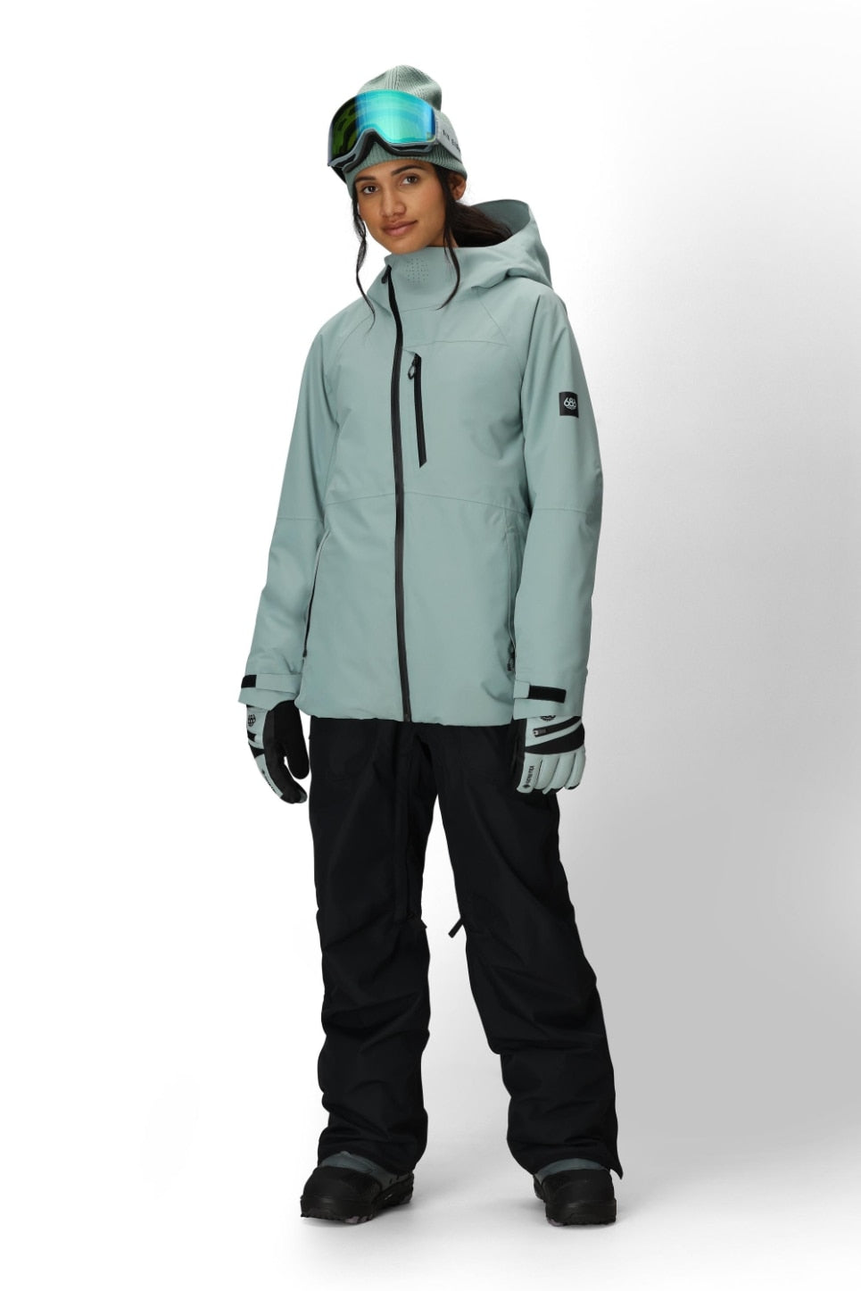 686 ロクハチロク WOMENS HYDRA THERMAGRAPHJACKET DUSTY MARINE 25-26 スノーボード ウェア