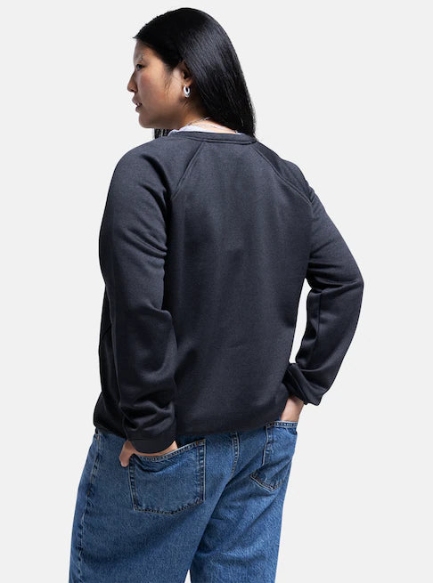スノーボード ウェア バートン BURTON W Oak Crewneck Fleece True Black Heather 25-26 送料無料 日本正規品 予約商品 店頭受け取り可能