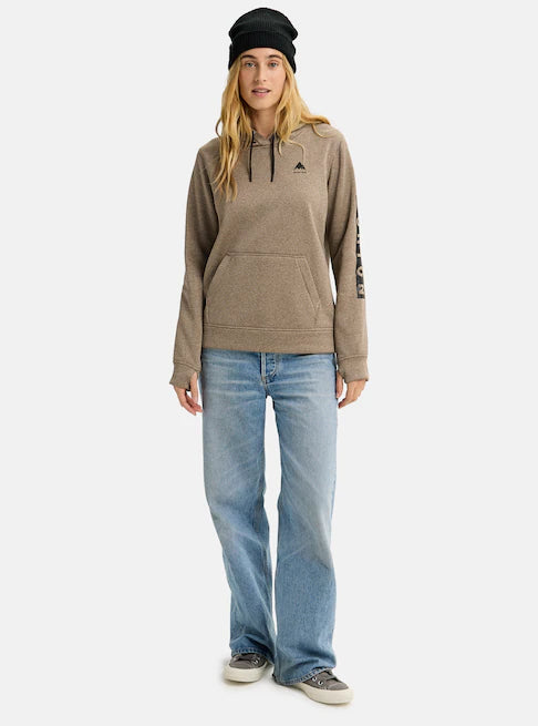 スノーボード ウェア バートン BURTON W Oak Pullover Hoodie Summit Taupe Heather 25-26 送料無料 日本正規品 予約商品 店頭受け取り可能