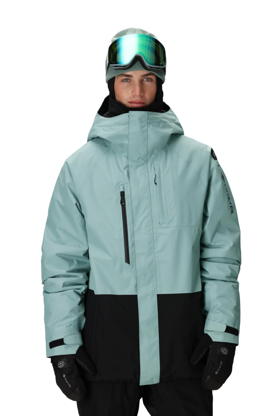 686 ロクハチロク MENS GORE-TEX CORE INSULATED JACKET DUSTY MARINE COLORBLOCK 25-26 スノーボード ウェア