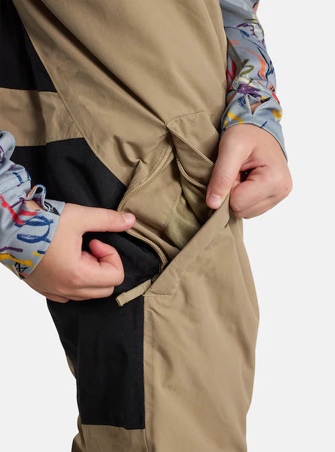 スノーボード ウェア バートン BURTON Skylar 2L Bib Pants Summit Taupe キッズ 25-26 送料無料 日本正規品 予約商品 店頭受け取り可能