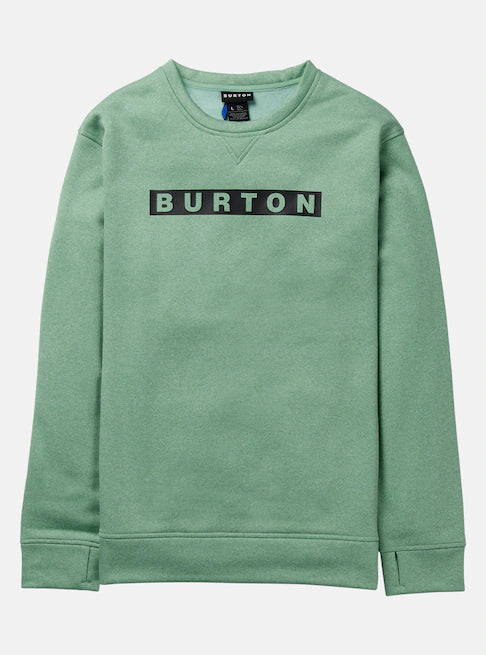 スノーボード ウェア バートン BURTON Oak Pullover Crew Soft Sage Heather 25-26 送料無料 日本正規品 予約商品 店頭受け取り可能