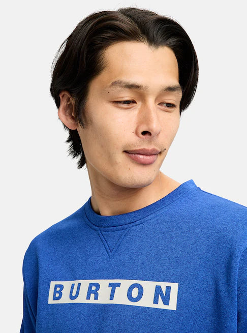 スノーボード ウェア バートン BURTON Oak Pullover Crew Jake Blue Heather 25-26 送料無料 日本正規品 予約商品 店頭受け取り可能