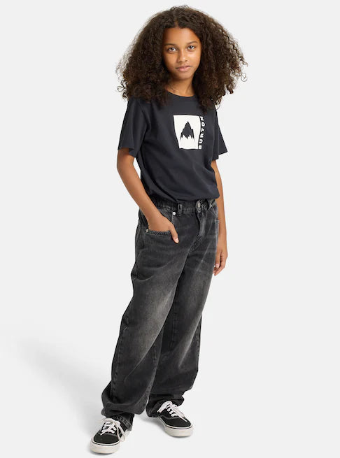 スノーボード ウェア バートン BURTON Classic Mountain SS T-Shirt True Black キッズ 25-26 送料無料 日本正規品 予約商品 店頭受け取り可能