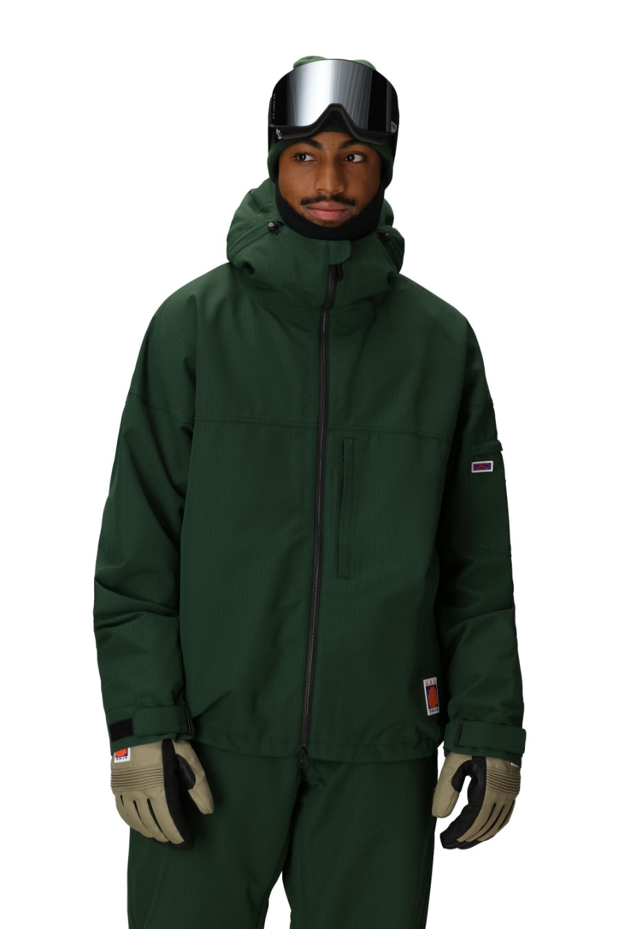 686 ロクハチロク MENS DOJO SHELL JACKET MOSS GREEN RIPSTOP 25-26 スノーボード ウェア