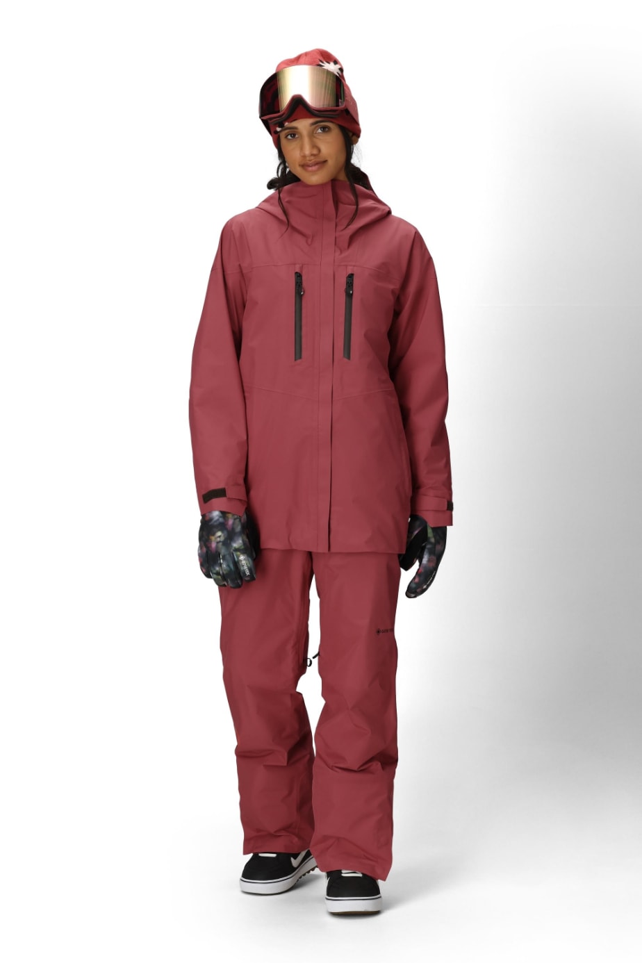 686 ロクハチロク WOMENS GORE-TEX SKYLINE THERMAGRAPHJACKET ROSEWOOD 25-26 スノーボード ウェア