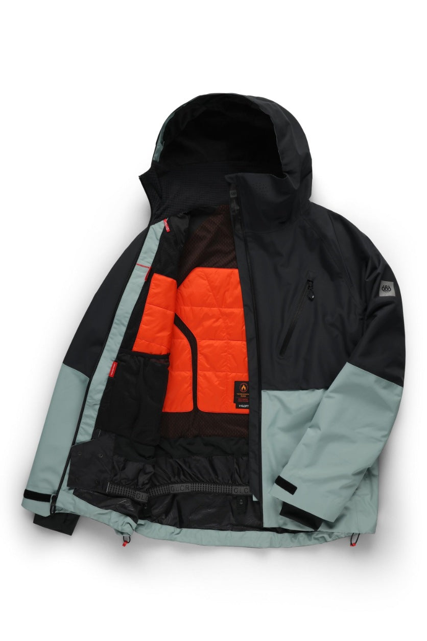 686 ロクハチロク MENS HYDRA THERMAGRAPH JACKET DUSTY MARINE 25-26 スノーボード ウェア
