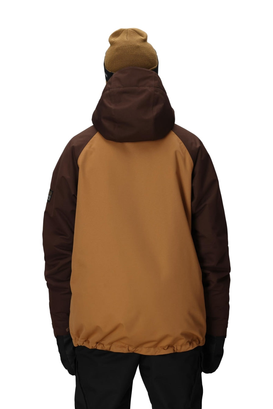 686 ロクハチロク MENS GEO INSULATED JACKET COFFEE COLORBLOCK 25-26 スノーボード ウェア