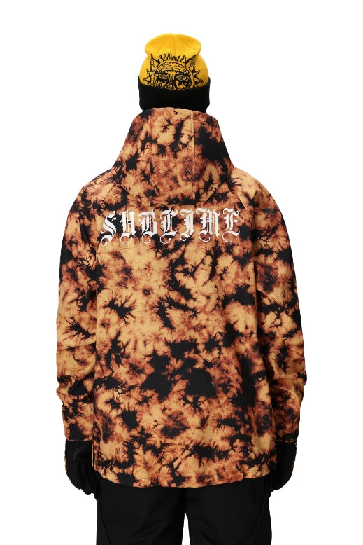686 ロクハチロク Men's Waterproof Hoody SUBLIME ORANGE TIE DYE 25-26 スノーボード ウェア