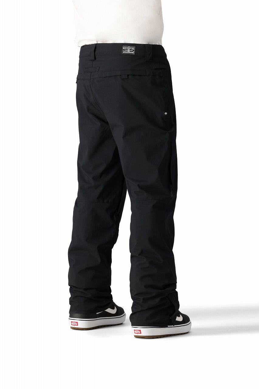 686 ロクハチロク Men's Standard Pant BLACK 25-26 スノーボード ウェア