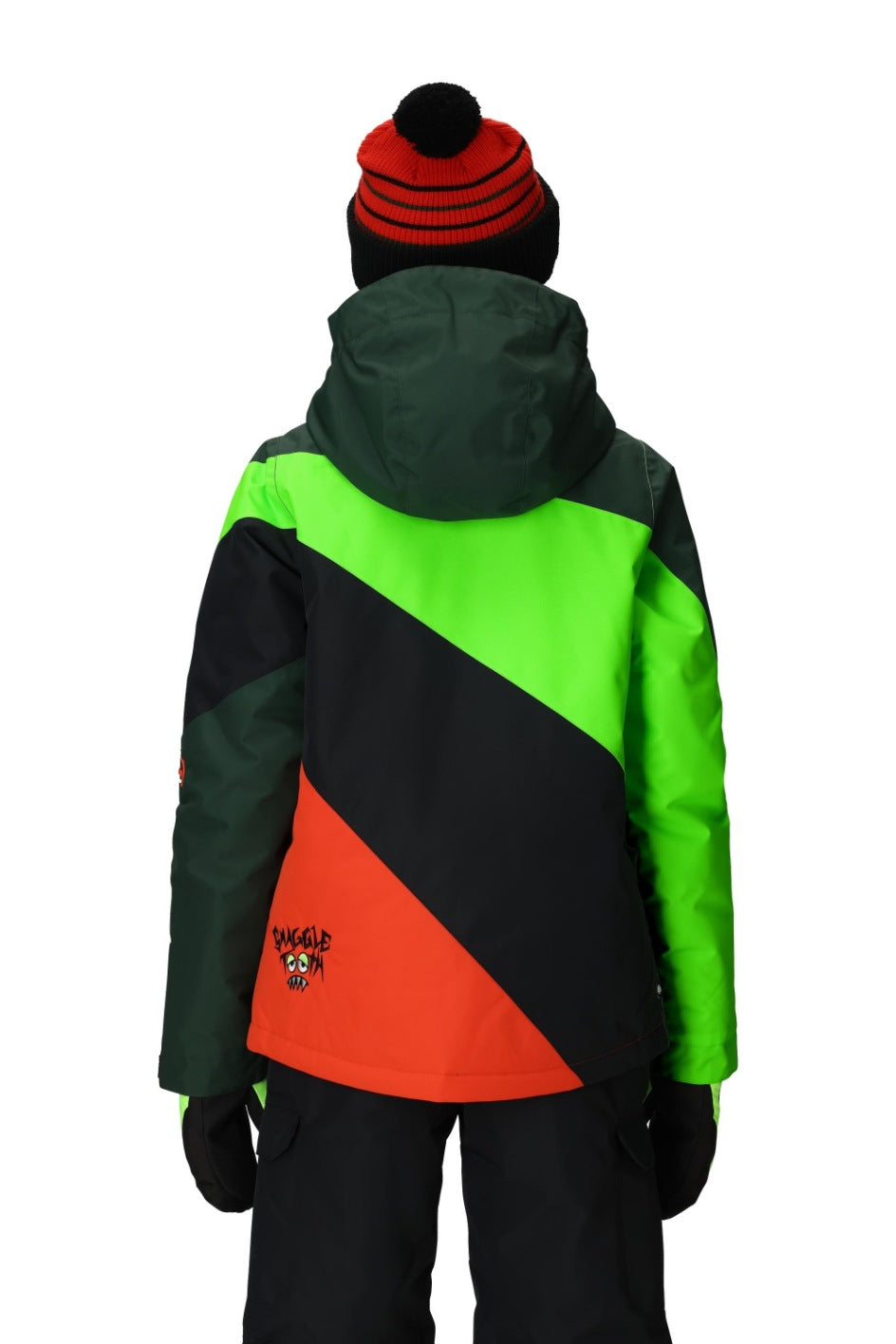 686 ロクハチロク BOYS SNAGGLETOOTH OWEN INSULATED JACKET BOREALIS GREEN COLORBLOCK 25-26 スノーボード ウェア