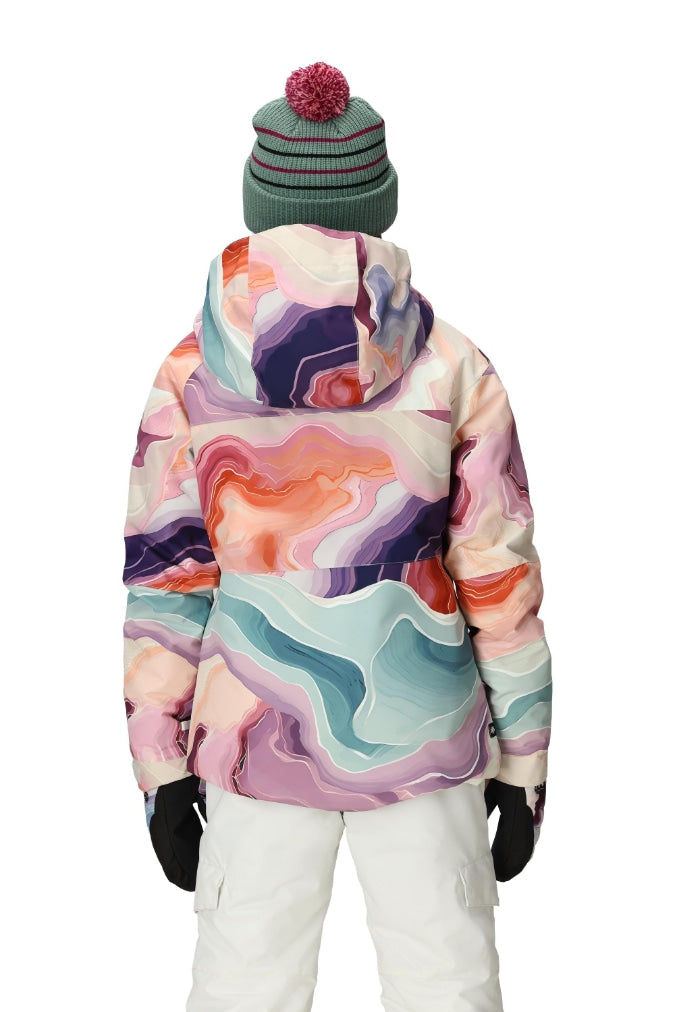 686 ロクハチロク Girls' Athena Insulated Jacket SEDIMENTARY PRINT 25-26 スノーボード ウェア