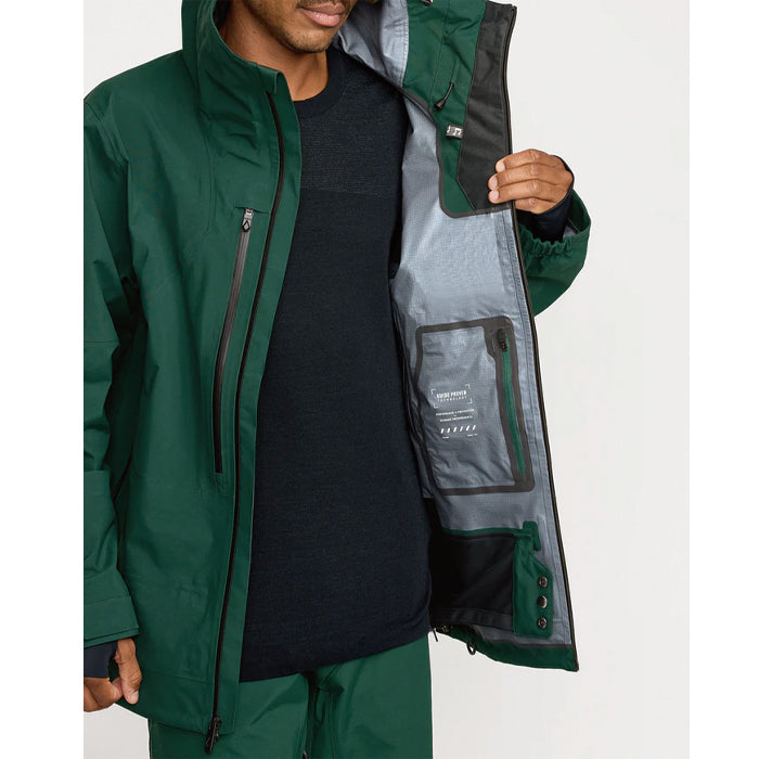 25-26 VOLCOM ANYOX GUIDE GORE PRO SHELL JKT BGR-BLACK GREEN 25-26