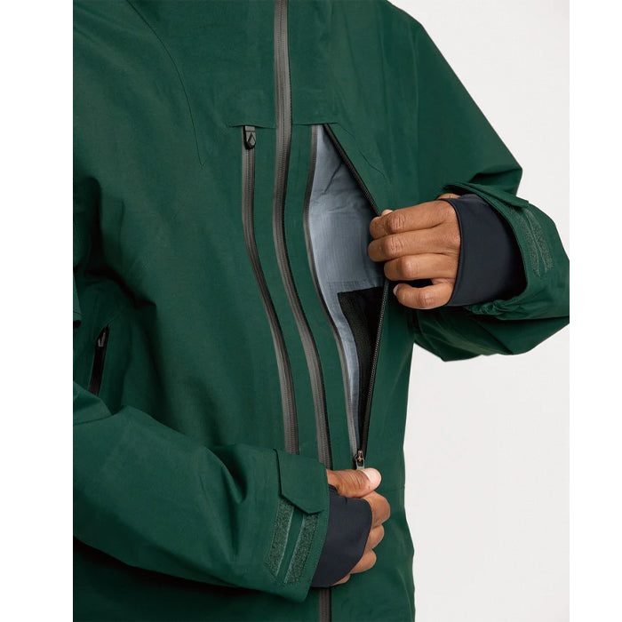 25-26 VOLCOM ANYOX GUIDE GORE PRO SHELL JKT BGR-BLACK GREEN 25-26