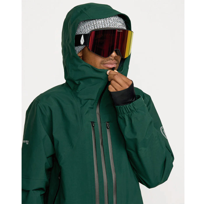 25-26 VOLCOM ANYOX GUIDE GORE PRO SHELL JKT BGR-BLACK GREEN 25-26