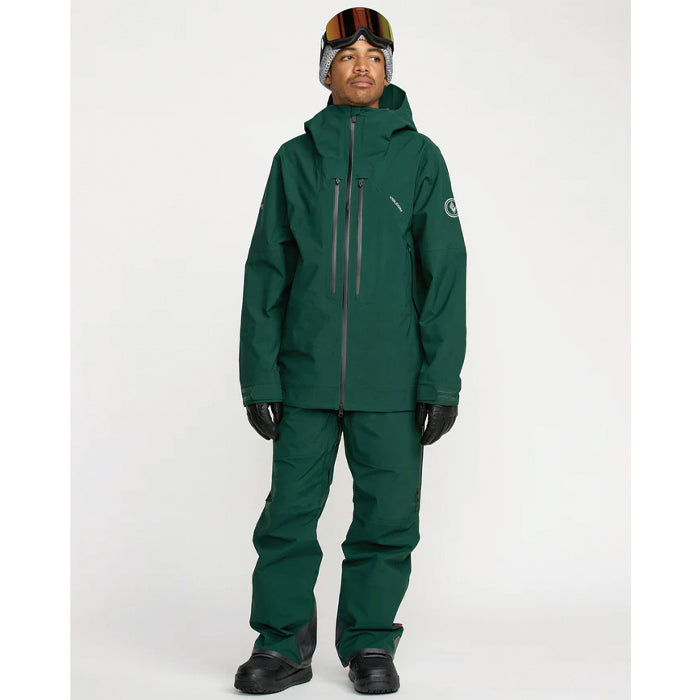 25-26 VOLCOM ANYOX GUIDE GORE PRO SHELL JKT BGR-BLACK GREEN 25-26