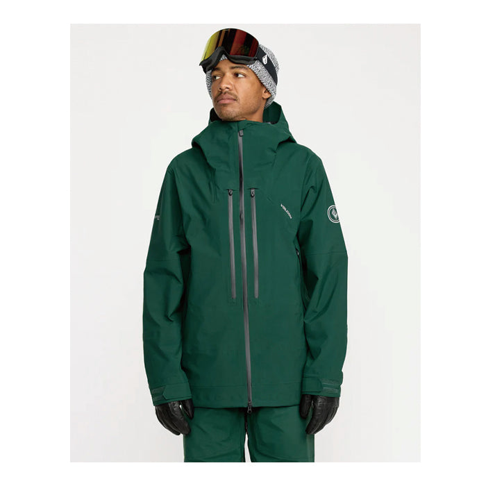 25-26 VOLCOM ANYOX GUIDE GORE PRO SHELL JKT BGR-BLACK GREEN 25-26