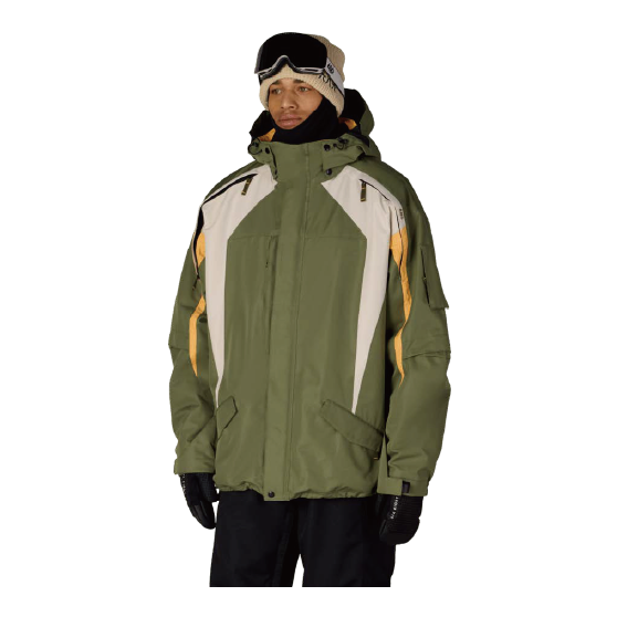686 ウェア ロクハチロク MENS 2003 ATOM JACKET FATIGUE GREEN COLORBLOCK M6WN196 26-27 スノーボードウェア 日本正規品