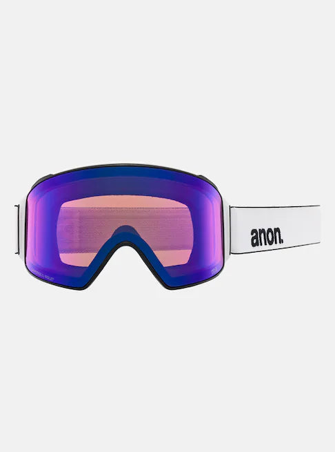 スノーボード ゴーグル ANON M4 CYLINDRICAL LOW BRIDGE White/Perceive Sunny Onyx 24-25 送料無料
