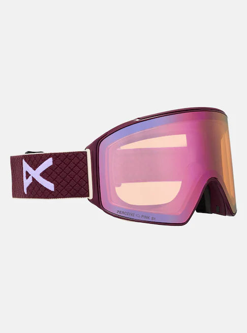 スノーボード ゴーグル アノン ANON M4S Goggles (Cylindrical) + MFI Face Deep Cherry/Perceive Cloudy Pink 25-26 送料無料 日本正規品 予約商品 店頭受け取り可能