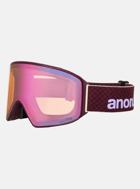 スノーボード ゴーグル アノン ANON M4S Goggles (Cylindrical) + MFI Face Deep Cherry/Perceive Cloudy Pink 25-26 送料無料 日本正規品 予約商品 店頭受け取り可能