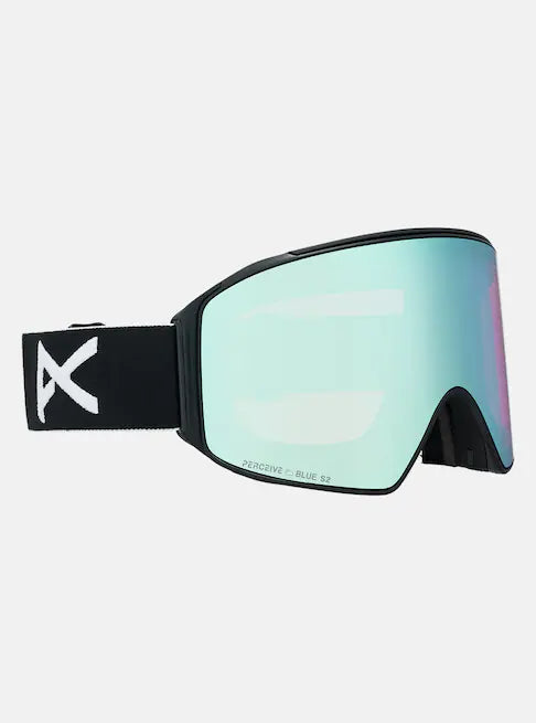 スノーボード ゴーグル アノン ANON M4 Goggles (Cylindrical) + Bonus Lens + MFI Face Mask Black/Perceive Variable Blue 25-26 送料無料 日本正規品 予約商品 店頭受け取り可能