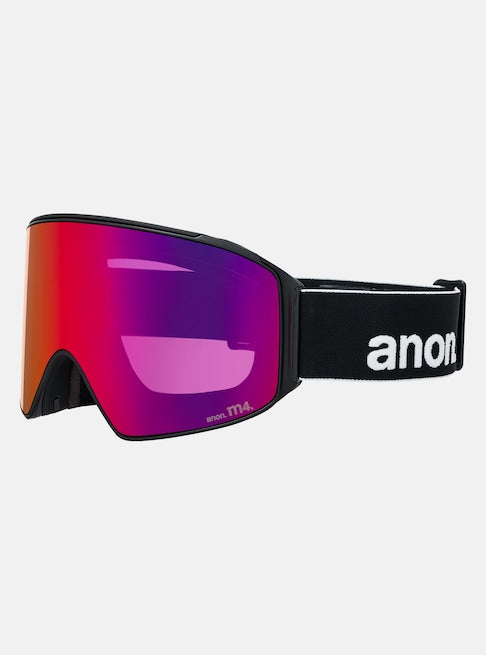 スノーボード ゴーグル アノン ANON M4 Goggles (Cylindrical) + Bonus Lens + MFI Face Mask Black/Perceive Sunny Red 25-26 送料無料 日本正規品 予約商品 店頭受け取り可能