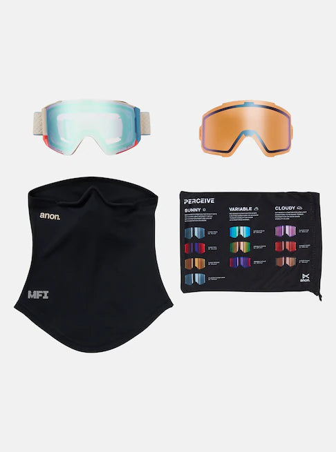スノーボード ゴーグル アノン ANON Sync Goggles + Lens + MFI Face Mask Oat/Perceive Variable Blue 25-26 送料無料 日本正規品 予約商品 店頭受け取り可能