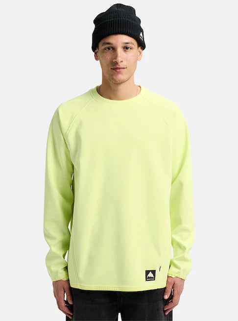 スノーボード ウェア バートン BURTON Crown Weatherproof Crew Fleece Glow Yellow Green 25-26 送料無料 日本正規品 予約商品 店頭受け取り可能