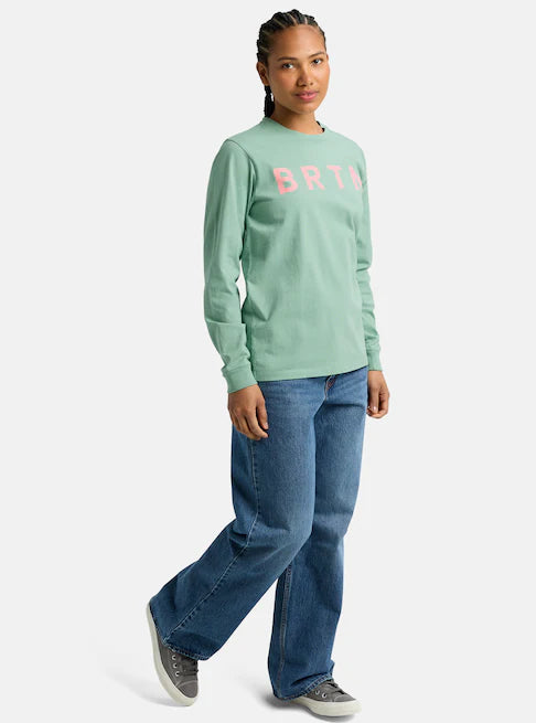 スノーボード ウェア バートン BURTON BRTN Long Sleeve T-Shirt Soft Sage 25-26 送料無料 日本正規品 予約商品 店頭受け取り可能