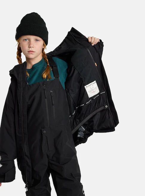 スノーボード ウェア バートン BURTON Powline GORE-TEX 2L Bib Pants True Black キッズ 25-26 送料無料 日本正規品 予約商品 店頭受け取り可能