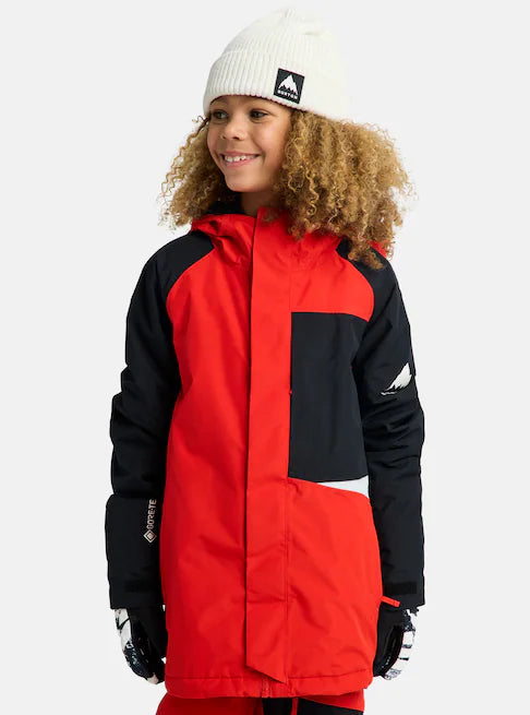 スノーボード ウェア バートン BURTON Powline GORE-TEX 2L Jacket Flame Scarlet / True Black キッズ 25-26 送料無料 日本正規品 予約商品 店頭受け取り可能