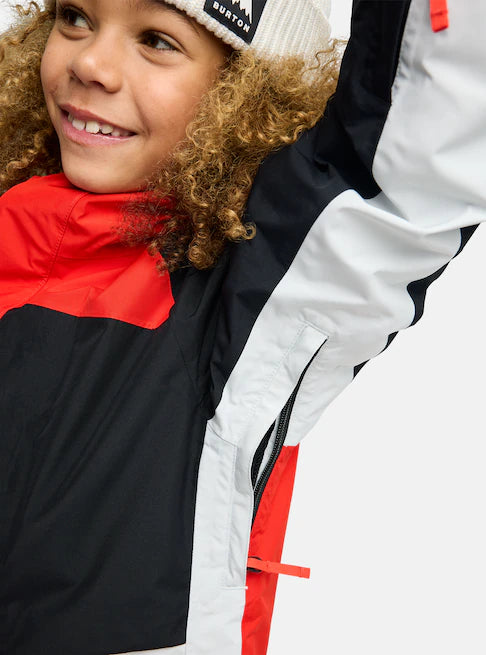 スノーボード ウェア バートン BURTON Powline GORE-TEX 2L Jacket Flame Scarlet / True Black キッズ 25-26 送料無料 日本正規品 予約商品 店頭受け取り可能