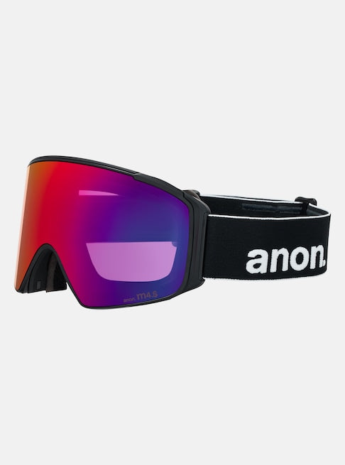 スノーボード ゴーグル アノン ANON M4S Goggles (Cylindrical) + MFI Face Black/Perceive Sunny Red 25-26 送料無料 日本正規品 予約商品 店頭受け取り可能
