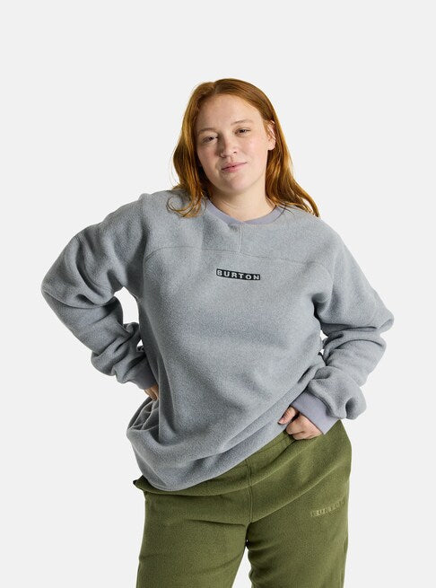 スノーボード ウェア バートン BURTON Cinder Crewneck Fleece Gray Heather 25-26 送料無料 日本正規品 予約商品 店頭受け取り可能