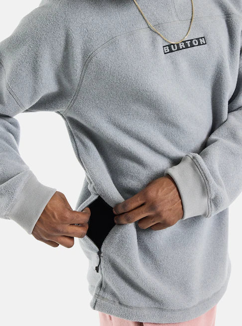 スノーボード ウェア バートン BURTON Cinder Crewneck Fleece Gray Heather 25-26 送料無料 日本正規品 予約商品 店頭受け取り可能
