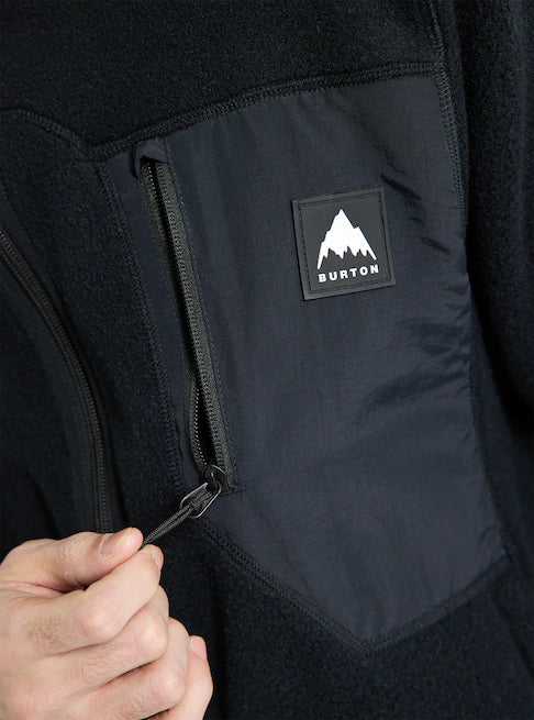 スノーボード ウェア バートン BURTON Cinder Full-Zip Fleece True Black 25-26 送料無料 日本正規品 予約商品 店頭受け取り可能