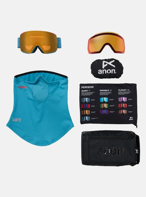 スノーボード ゴーグル アノン ANON M5 Goggles + Bonus Lens + MFI Face Mask Retro Blue/Perceive Sunny Bronze 25-26 送料無料 日本正規品 予約商品 店頭受け取り可能