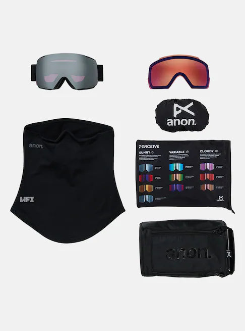 スノーボード ゴーグル アノン ANON M5 Goggles + Bonus Lens + MFI Face Mask Smoke/Perceive Sunny Onyx 25-26 送料無料 日本正規品 予約商品 店頭受け取り可能