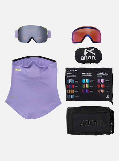 スノーボード ゴーグル アノン ANON M5S Goggle + Bonus Lens + MFI Face Mask Hyper Lilac/Perceive Sunny Onyx 25-26 送料無料 日本正規品 予約商品 店頭受け取り可能