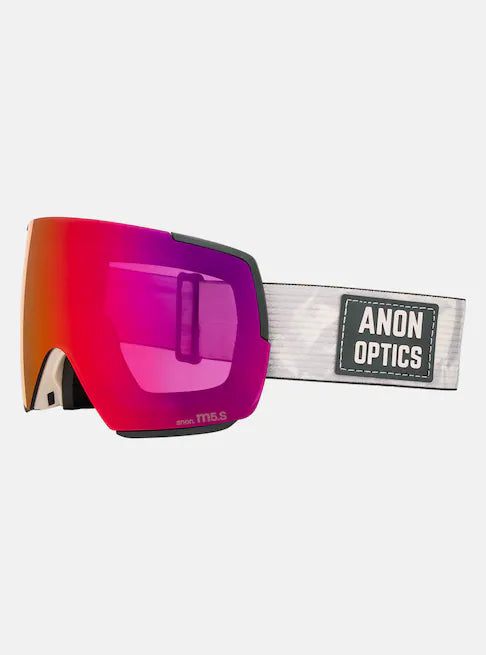 スノーボード ゴーグル アノン ANON M5S Goggle + Bonus Lens + MFI Face Mask Sediment/Perceive Sunny Red 25-26 送料無料 日本正規品 予約商品 店頭受け取り可能