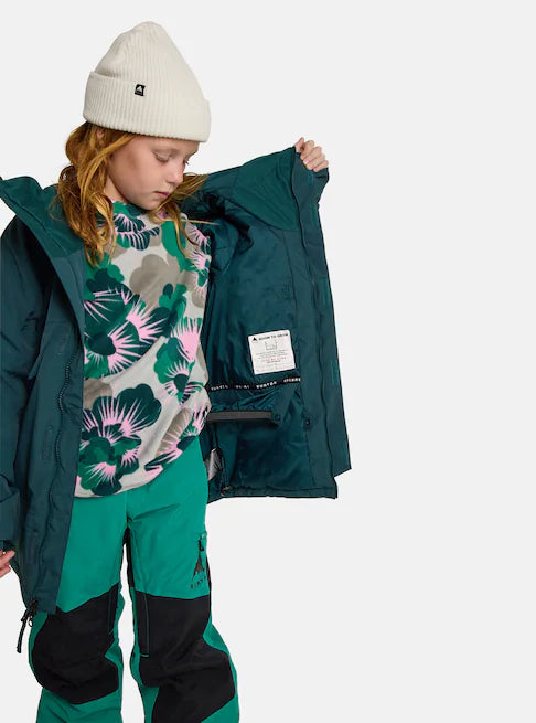 スノーボード ウェア バートン BURTON Ascutney 2L Jacket Deep Emerald キッズ 25-26 送料無料 日本正規品 予約商品 店頭受け取り可能