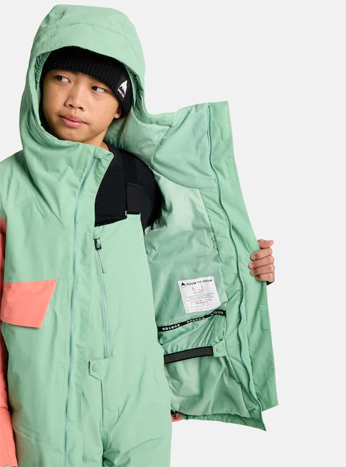 スノーボード ウェア バートン BURTON Ascutney 2L Jacket Soft Sage / Peach Echo キッズ 25-26 送料無料 日本正規品 予約商品 店頭受け取り可能