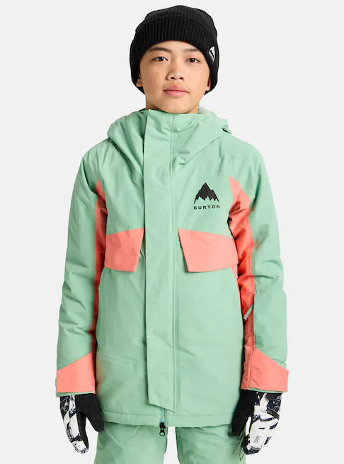 スノーボード ウェア バートン BURTON Ascutney 2L Jacket Soft Sage / Peach Echo キッズ 25-26 送料無料 日本正規品 予約商品 店頭受け取り可能