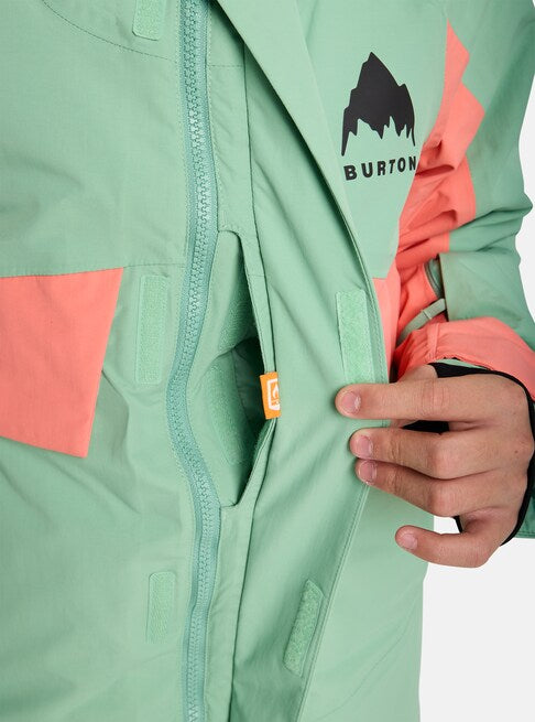 スノーボード ウェア バートン BURTON Ascutney 2L Jacket Soft Sage / Peach Echo キッズ 25-26 送料無料 日本正規品 予約商品 店頭受け取り可能