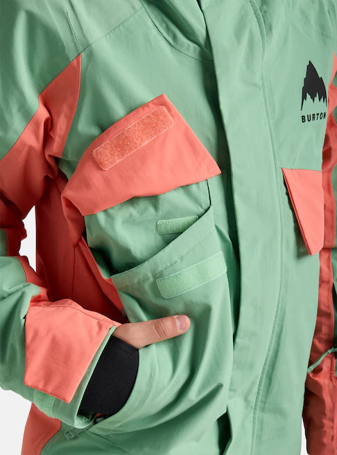スノーボード ウェア バートン BURTON Ascutney 2L Jacket Soft Sage / Peach Echo キッズ 25-26 送料無料 日本正規品 予約商品 店頭受け取り可能