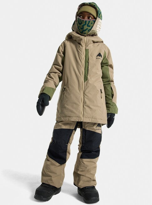 スノーボード ウェア バートン BURTON Hillslope Jacket Summit Taupe / Forest Moss キッズ 25-26 送料無料 日本正規品 予約商品 店頭受け取り可能