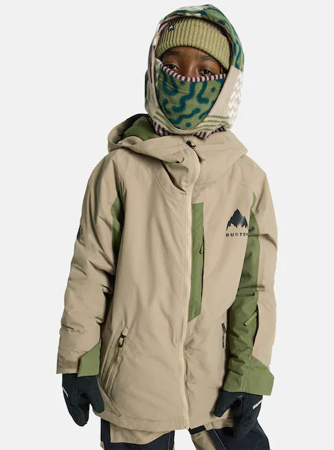 スノーボード ウェア バートン BURTON Hillslope Jacket Summit Taupe / Forest Moss キッズ 25-26 送料無料 日本正規品 予約商品 店頭受け取り可能