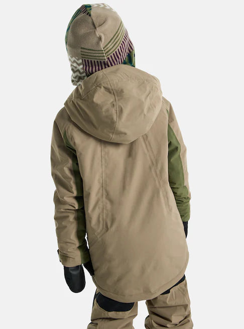 スノーボード ウェア バートン BURTON Hillslope Jacket Summit Taupe / Forest Moss キッズ 25-26 送料無料 日本正規品 予約商品 店頭受け取り可能